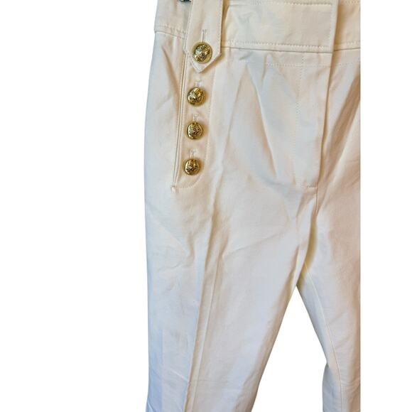 DEREK LAM 10 CROSBY Robertson Flare Trousers White Womens Pants EUC $385 MSRP - Picture 4 of 10